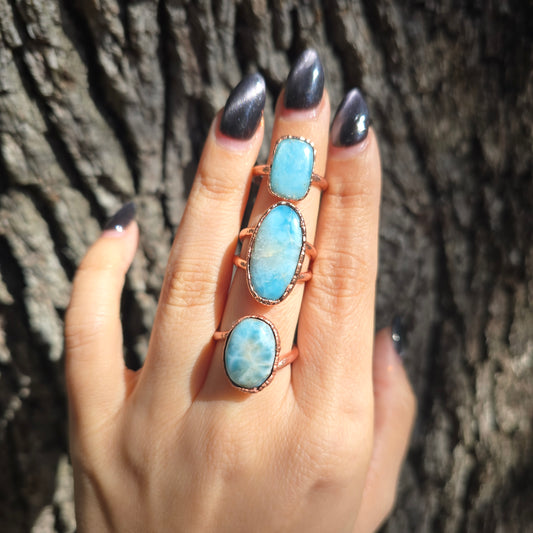 Larimar Rings