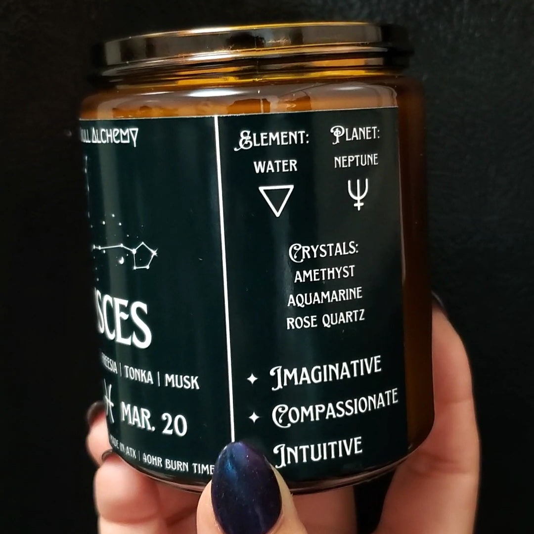 Pisces Candle - Zodiac Collection