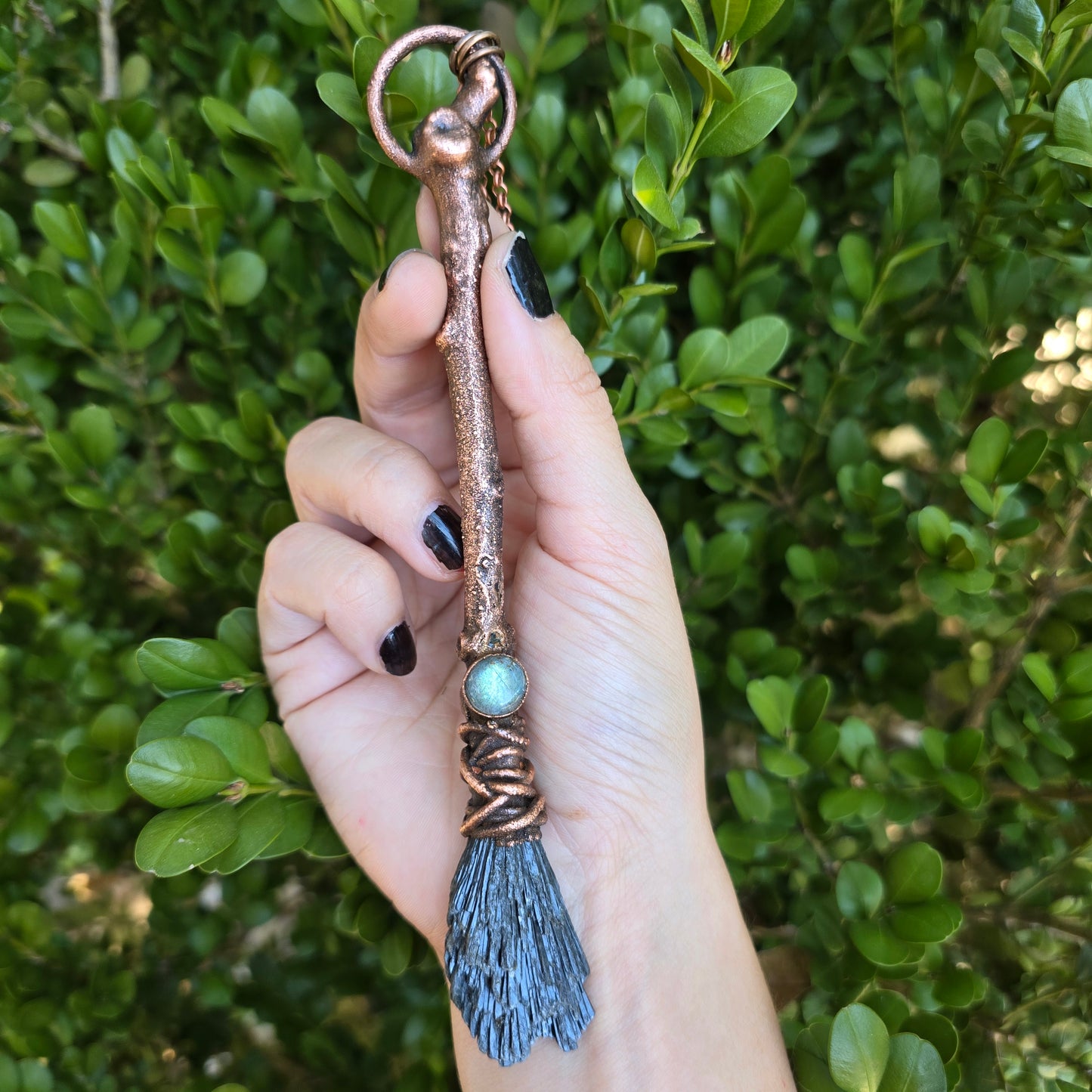 WITCH - Kyanite  and Lab Witches Broom