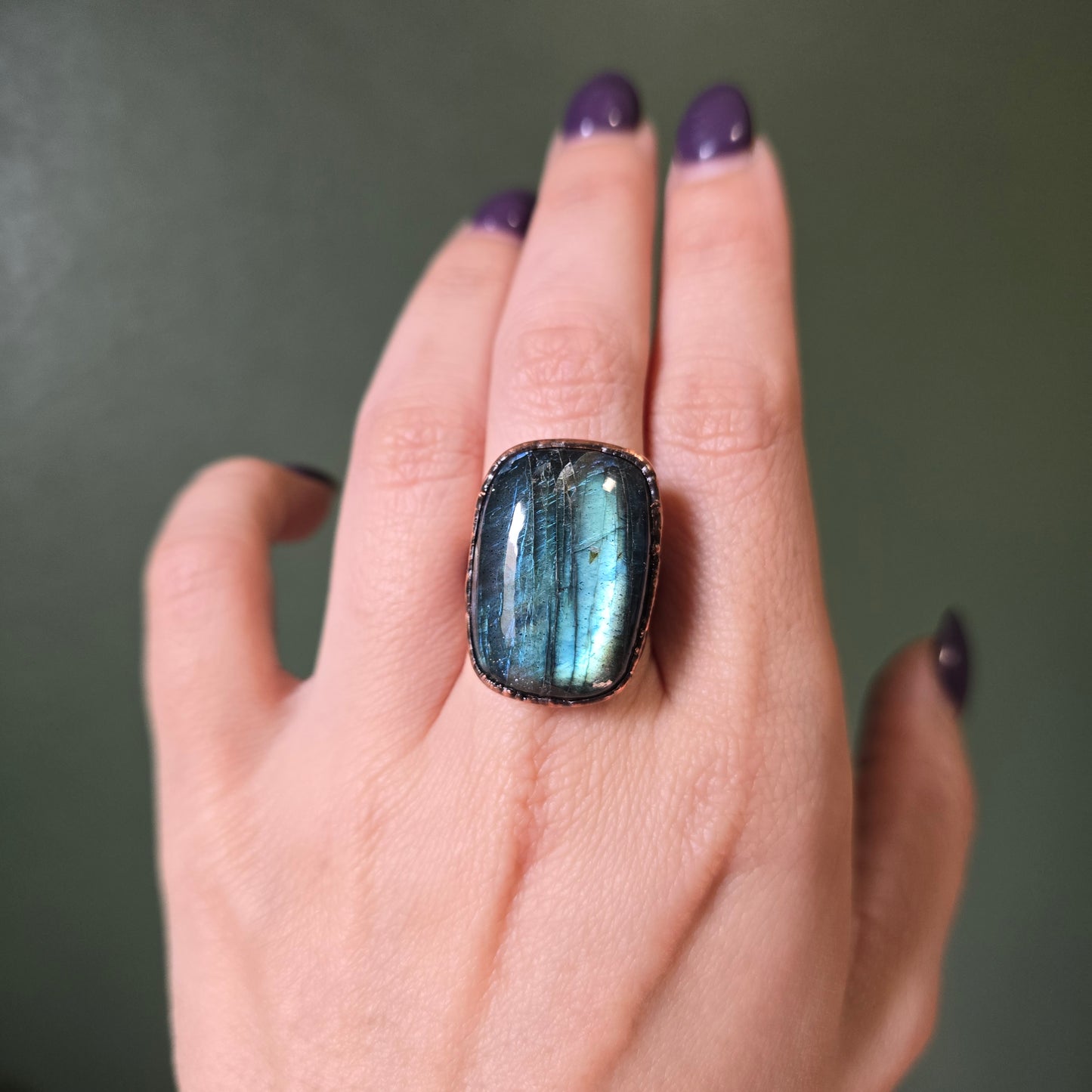 Blue Labradorite Ring