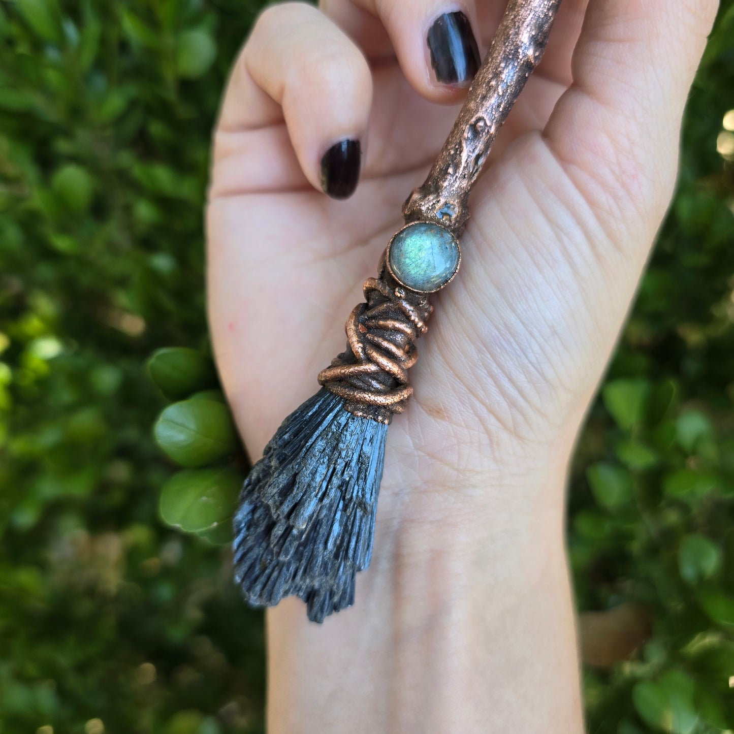 WITCH - Kyanite  and Lab Witches Broom