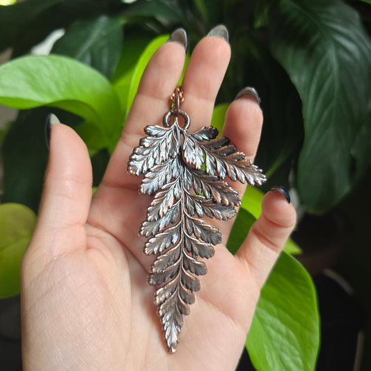 Real Fern Leaf Necklace - From the Garden II