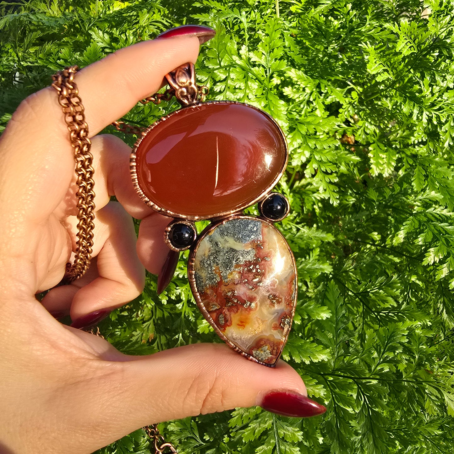 Fire Collection - Carnelian, Smokey Quartz & Agate