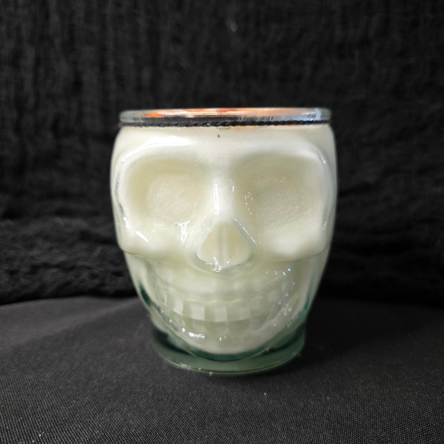 12oz Skull Candle - Drunken Pumpkin