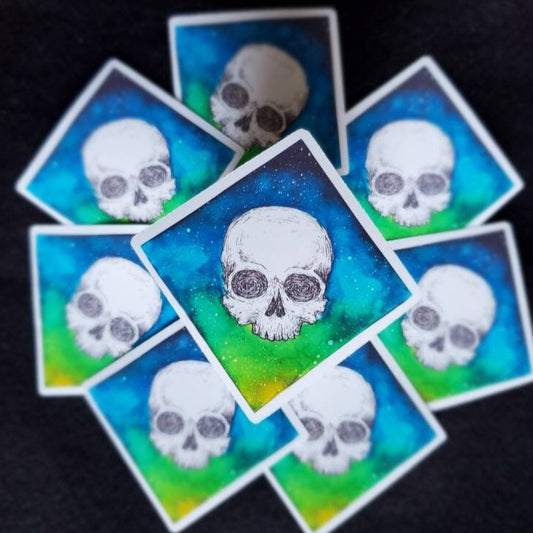 Space Skull Sticker