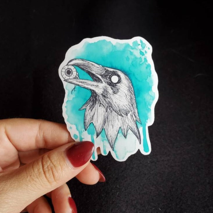 Blue Raven Sticker