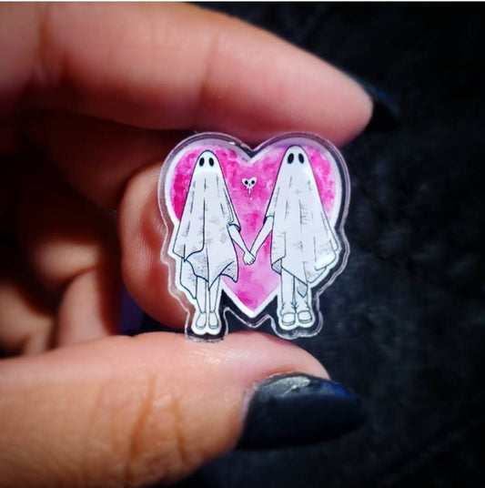 Ghost Love Acrylic Pin